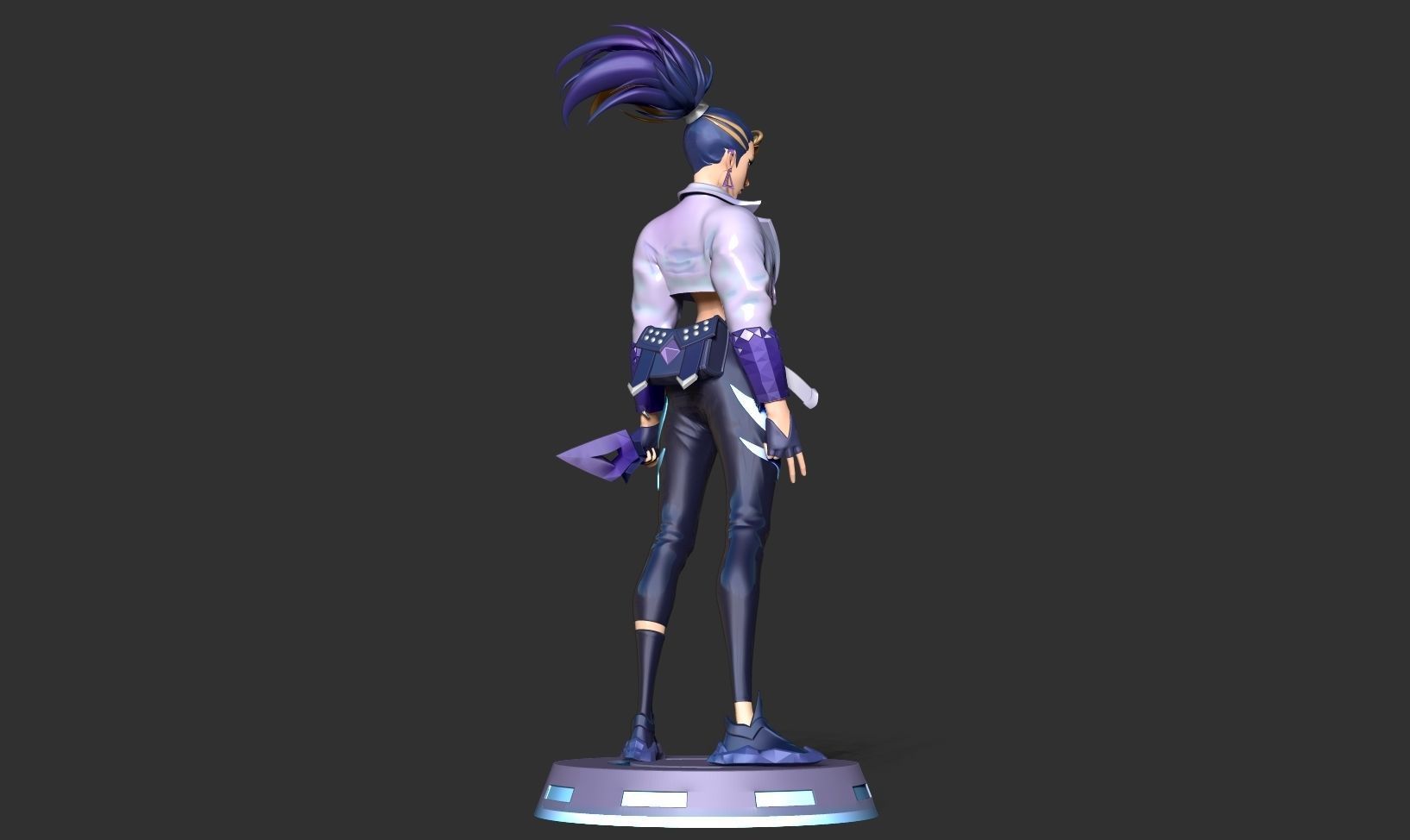 Akali - League of legends Fanart 3D print model_19