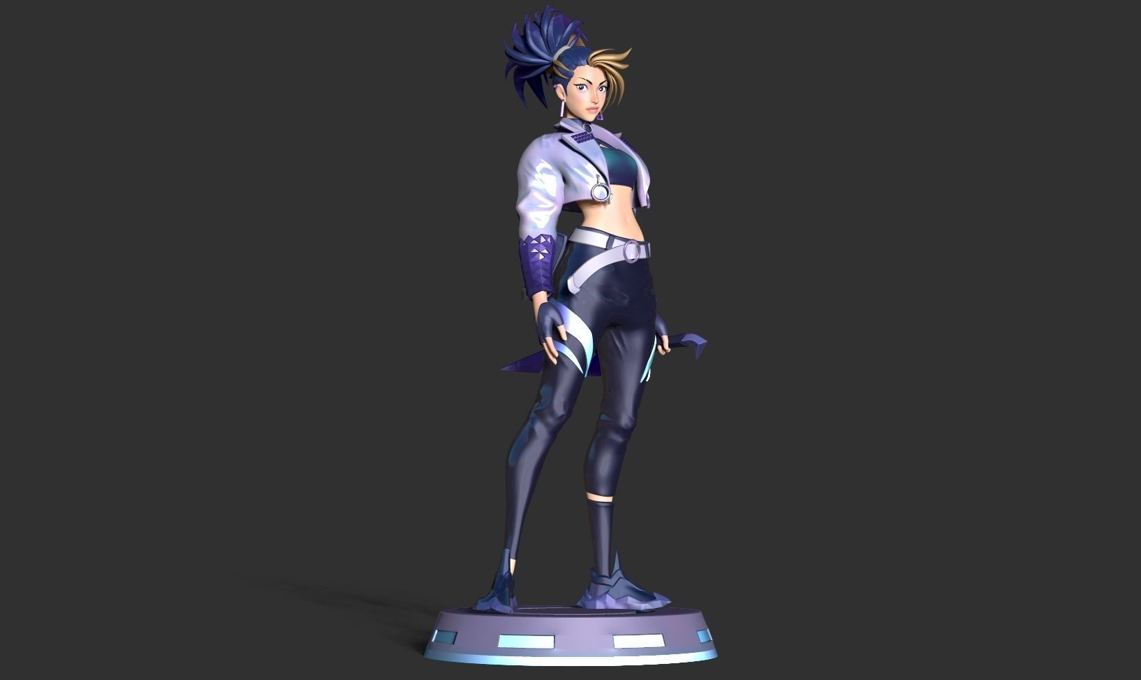 Akali - League of legends Fanart 3D print model_17