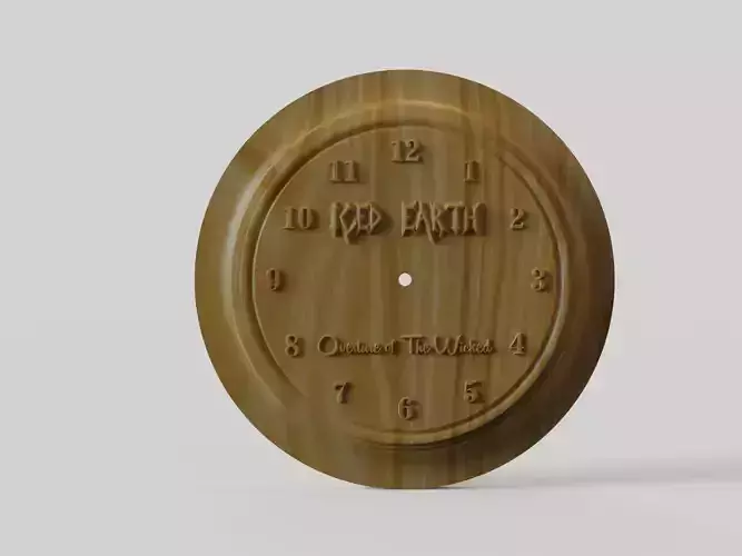 Iced Earth Metal band logo wall clock model 3D print model