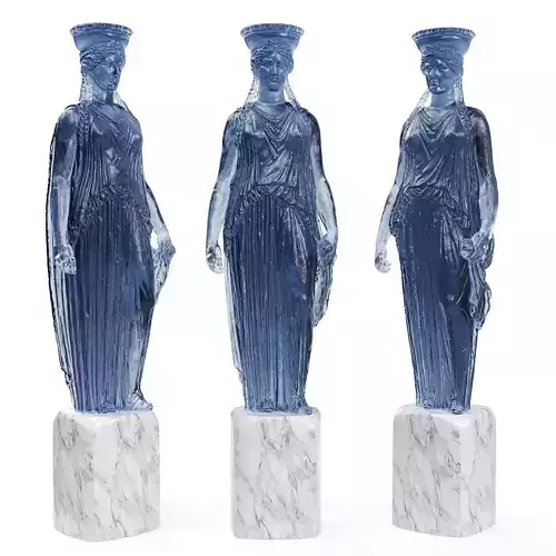 Lalique caryatid of acropolis sculpture 3D model