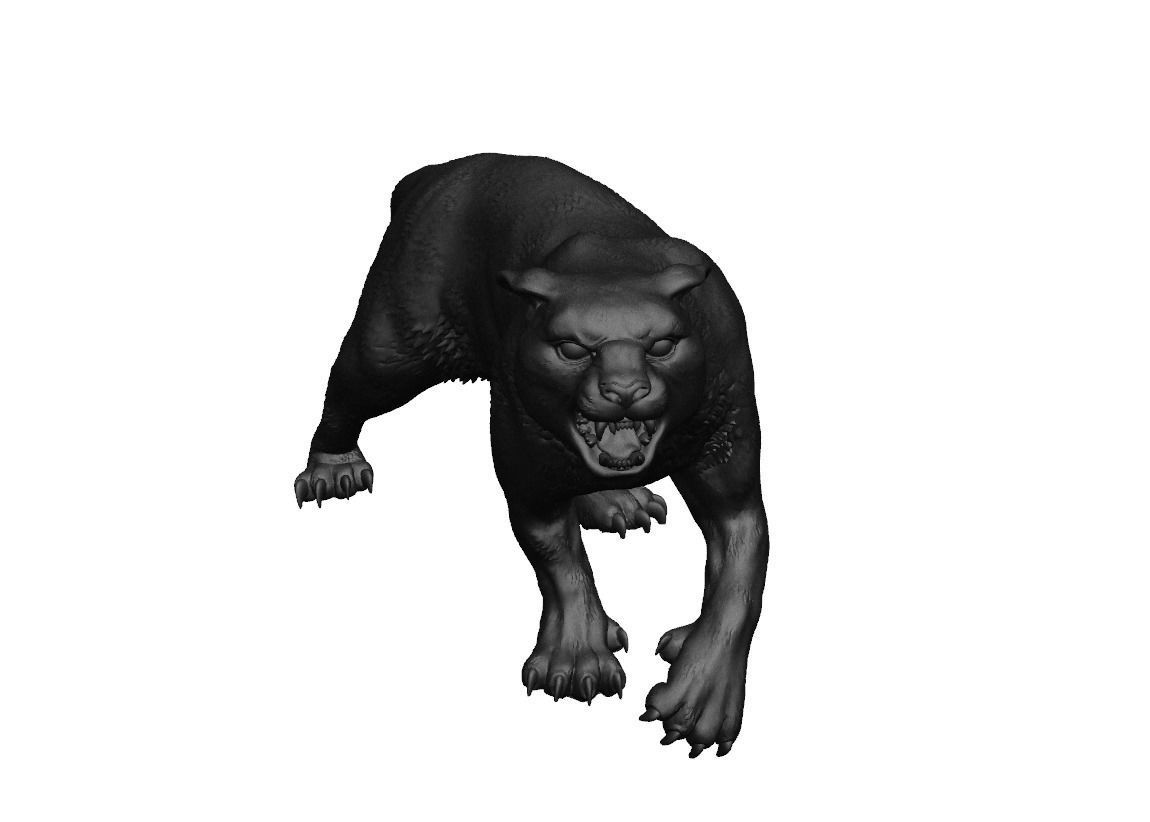 Black Panther 3D print model for 3D Printing 3D print model_1