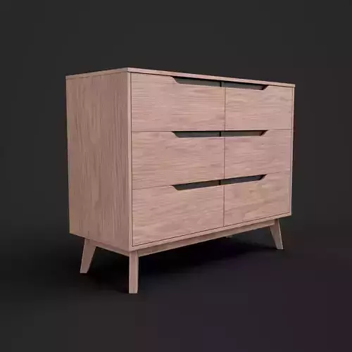 Braxton Fella 6 Dresser Replica 3D model