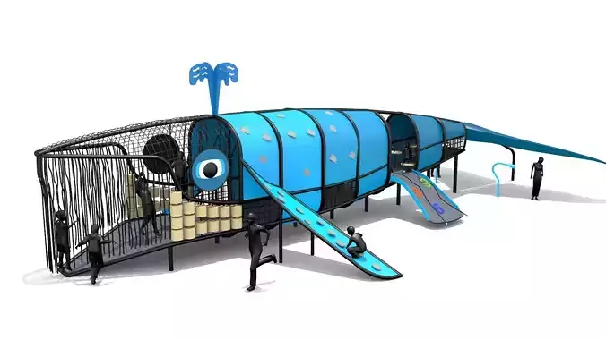 Whale Playground 3D model