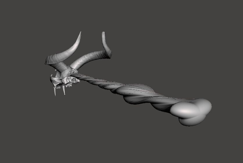 Dragon Back Scratcher Free 3D print model_7