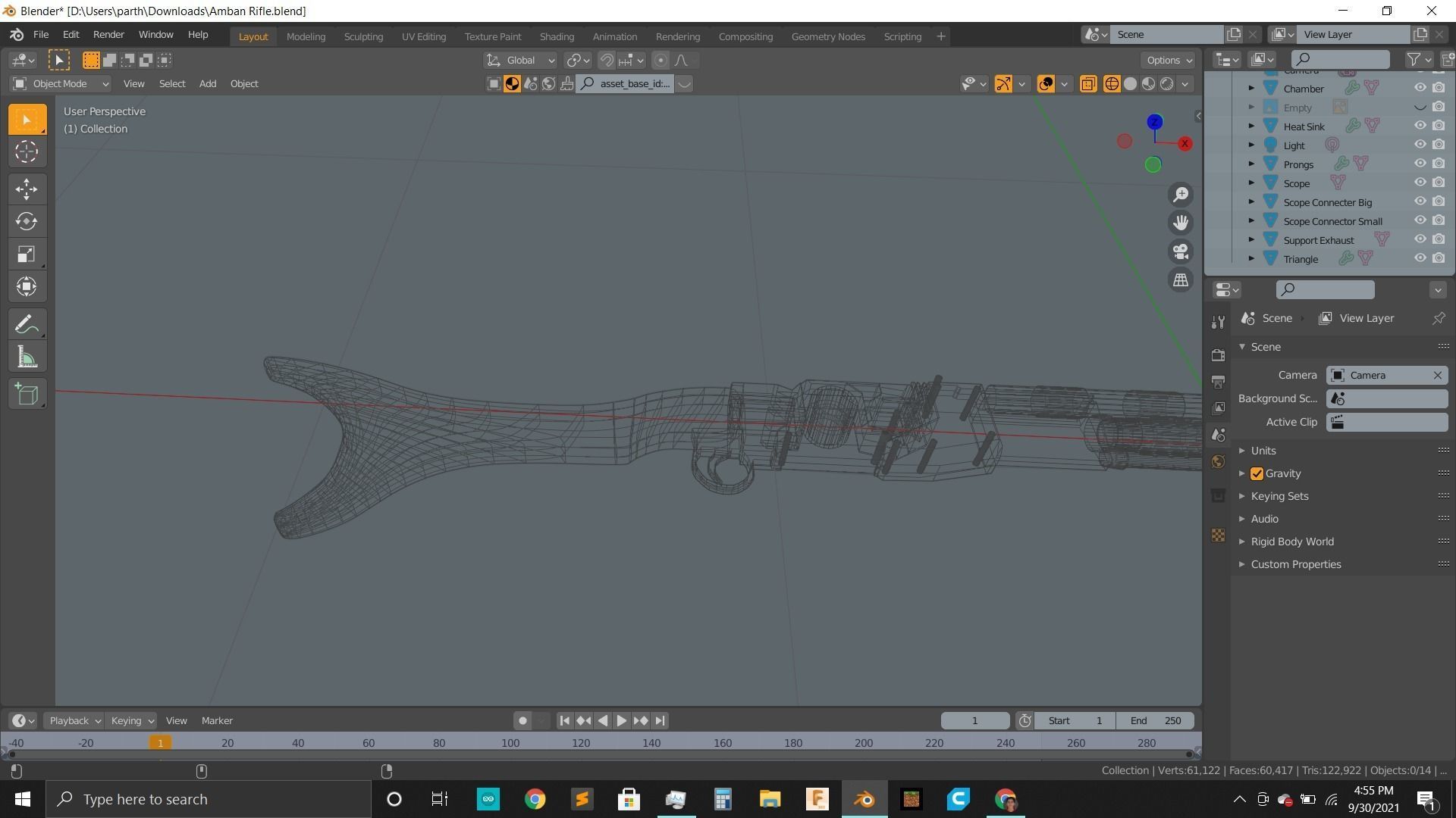 Mandos Amban Disruptor Blaster 3D model_6
