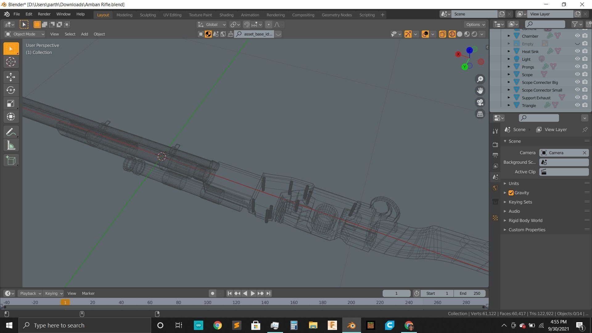 Mandos Amban Disruptor Blaster 3D model_10