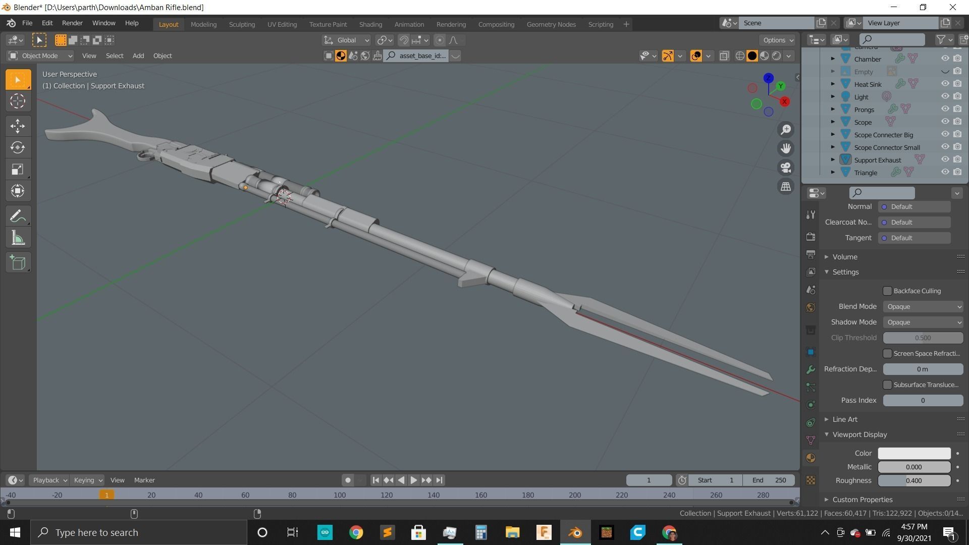 Mandos Amban Disruptor Blaster 3D model_5
