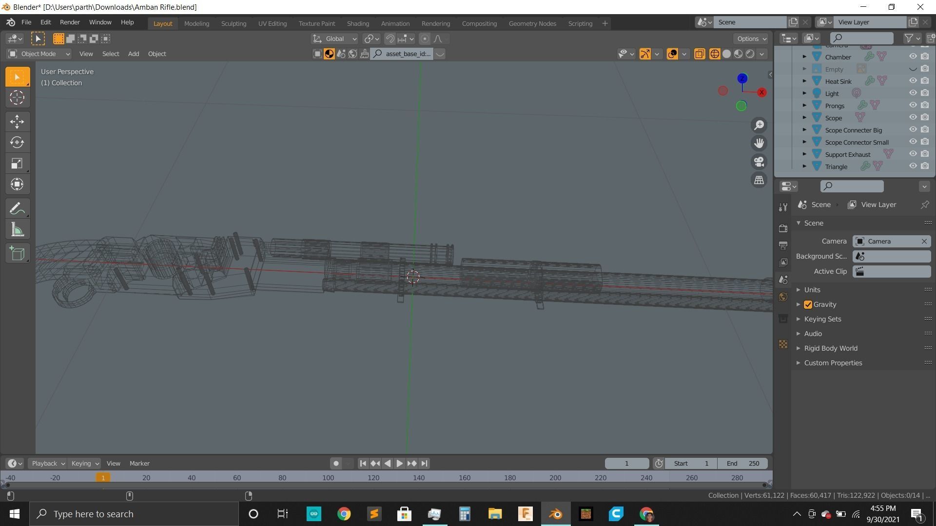 Mandos Amban Disruptor Blaster 3D model_7