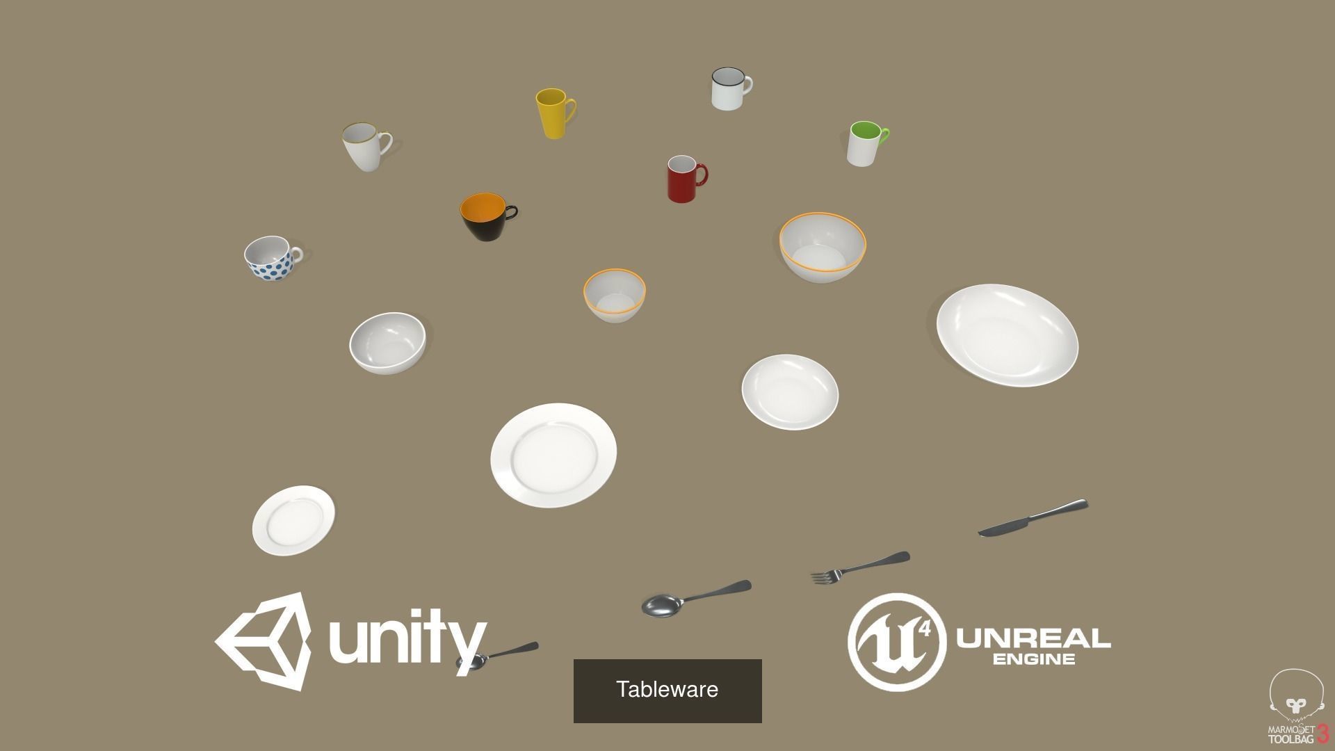 Kitchen Props Pack 3D Model Collection_52