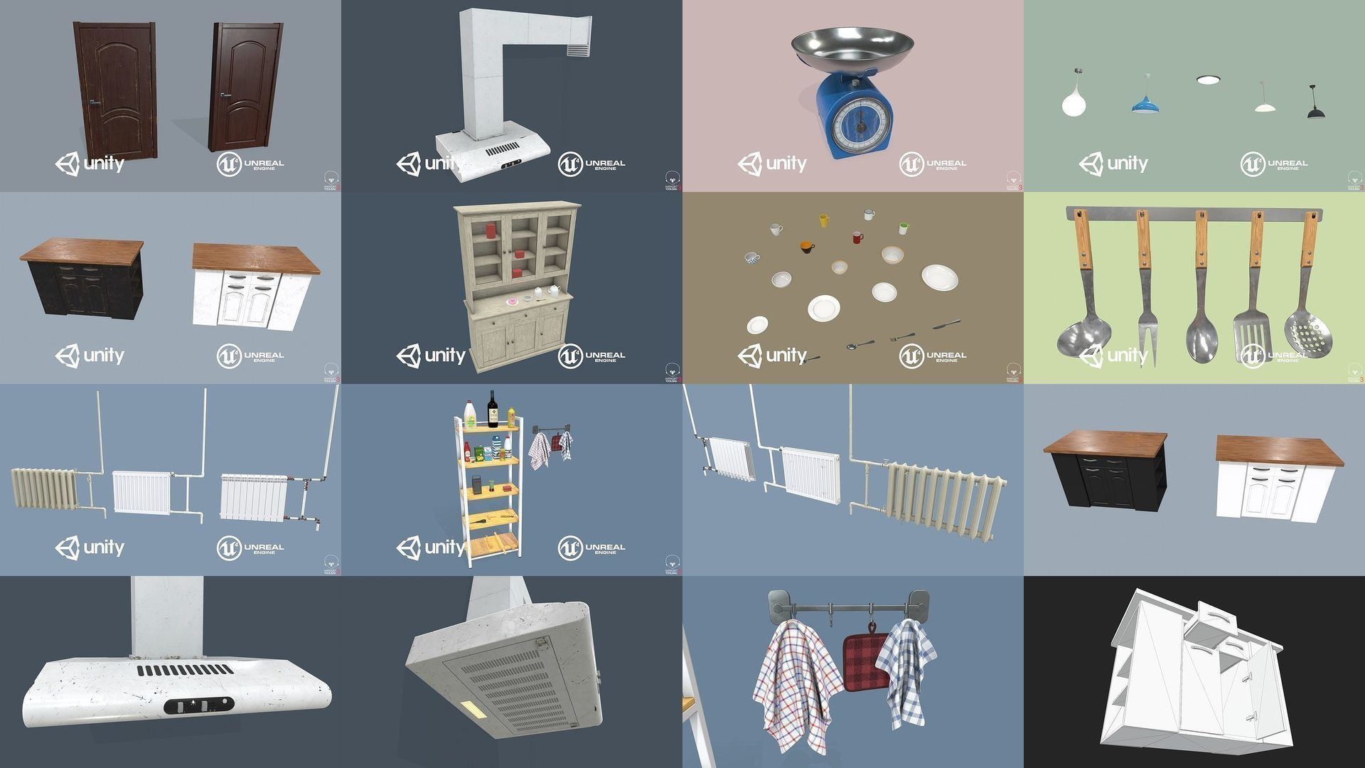 Kitchen Props Pack 3D Model Collection_28