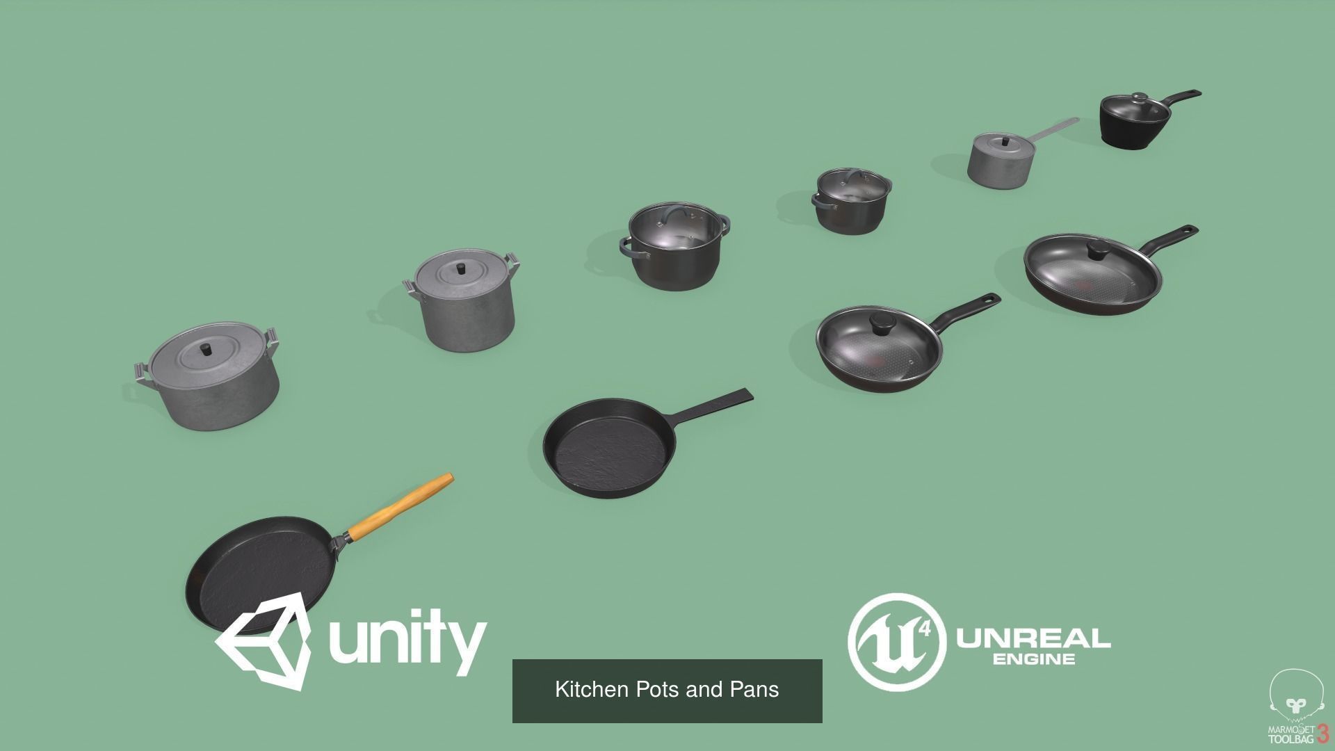 Kitchen Props Pack 3D Model Collection_44