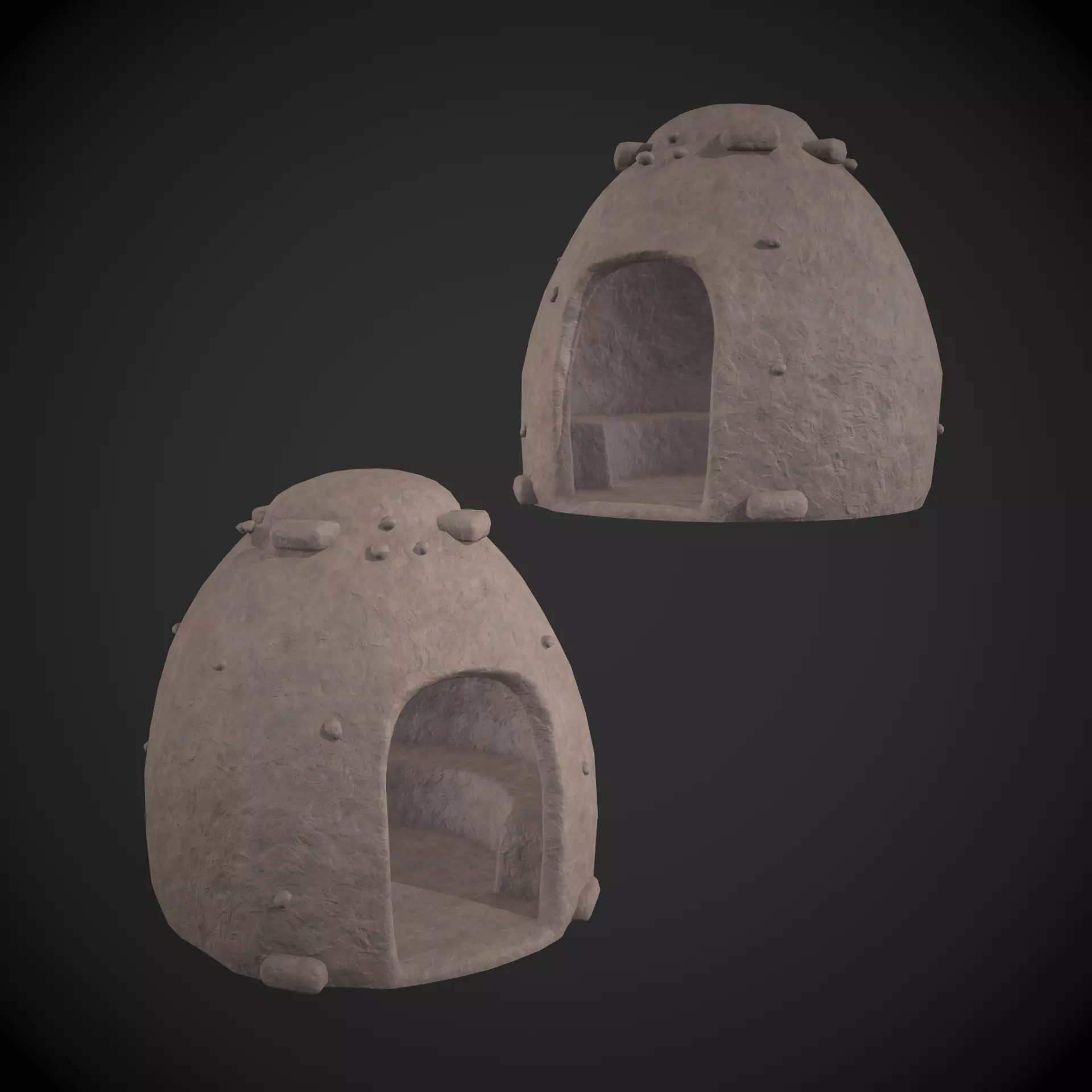 Pottery Kiln Oven Low-poly 3D model