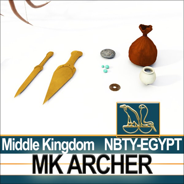 Ancient Egypt MK Archer Props Poser Daz 3D model_12