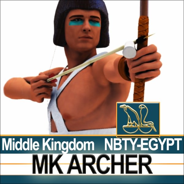 Ancient Egypt MK Archer Props Poser Daz 3D model_7