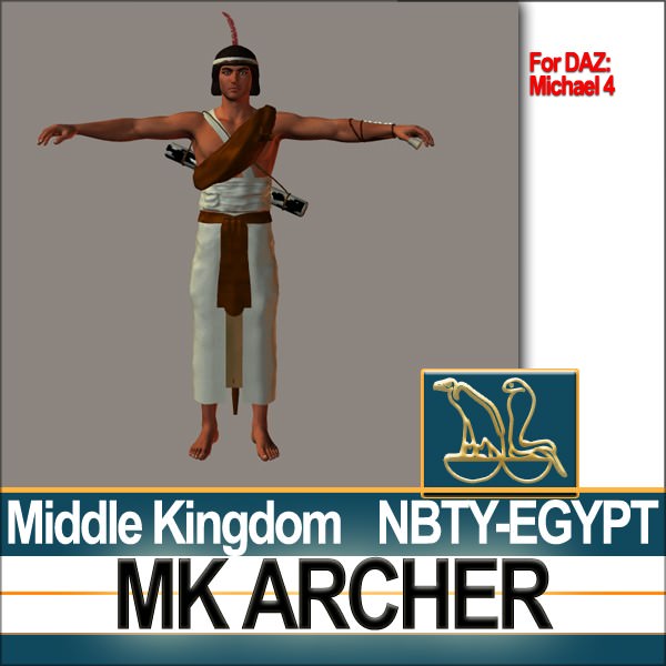 Ancient Egypt MK Archer Props Poser Daz 3D model_21