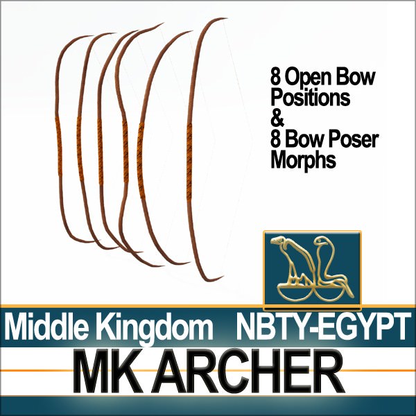 Ancient Egypt MK Archer Props Poser Daz 3D model_19