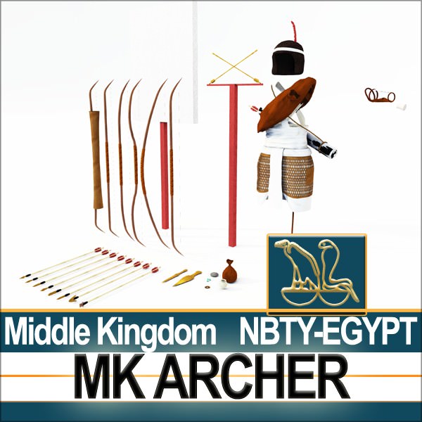 Ancient Egypt MK Archer Props Poser Daz 3D model_8