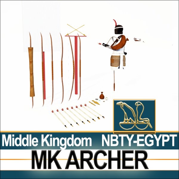 Ancient Egypt MK Archer Props Poser Daz 3D model_9