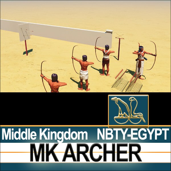 Ancient Egypt MK Archer Props Poser Daz 3D model_2