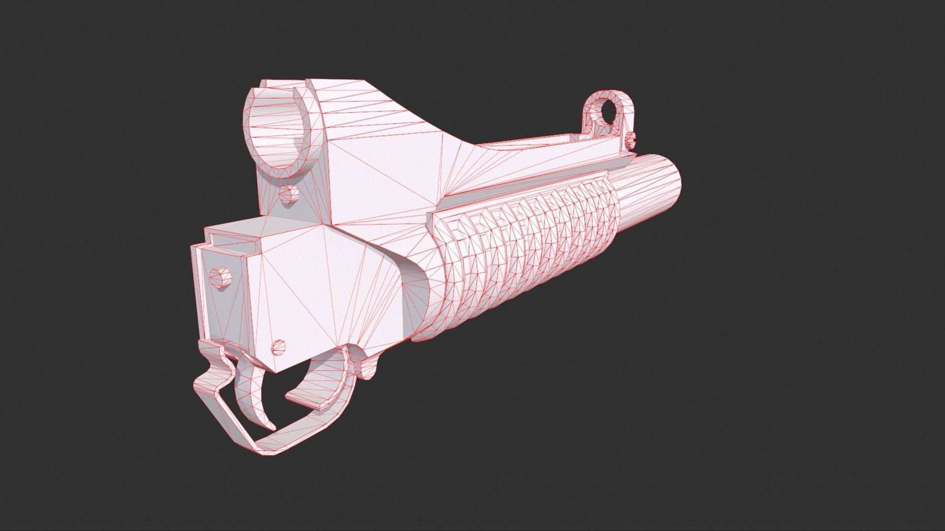 M203 Grenade Launcher Low-poly 3D model_10