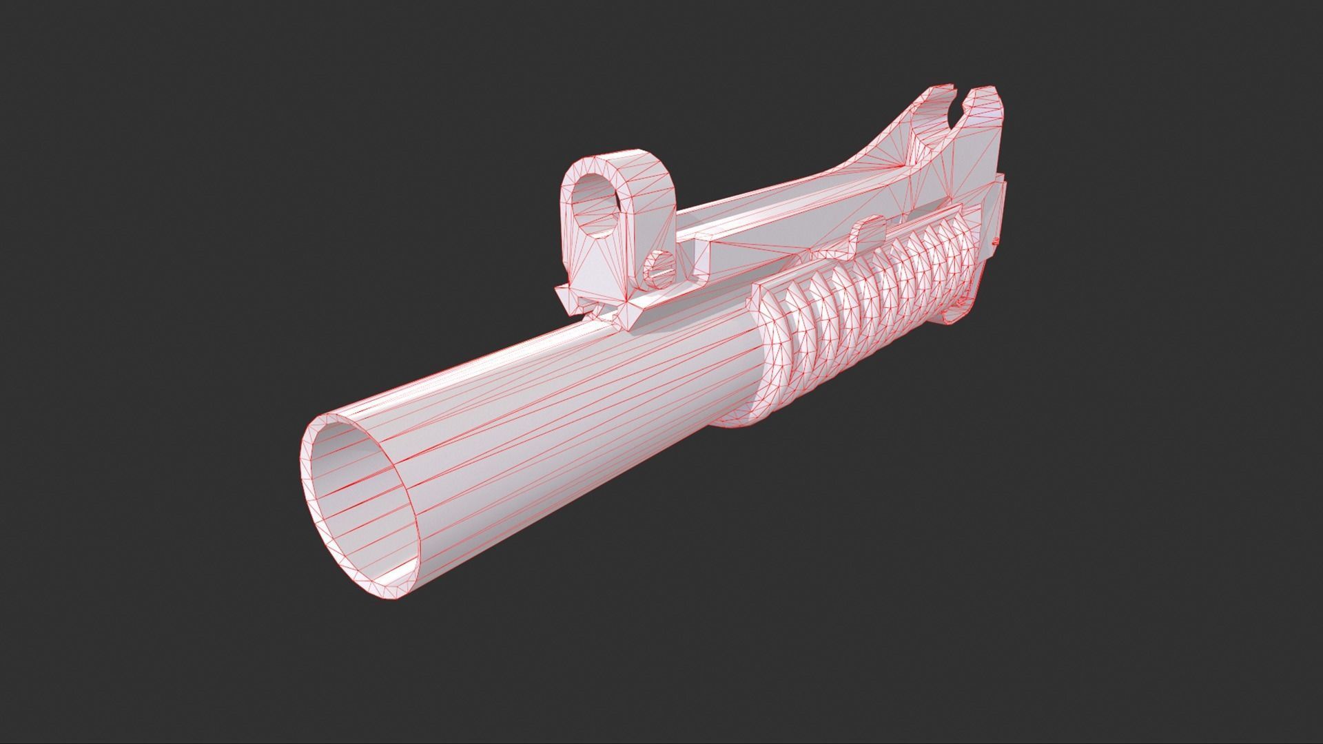 M203 Grenade Launcher Low-poly 3D model_12