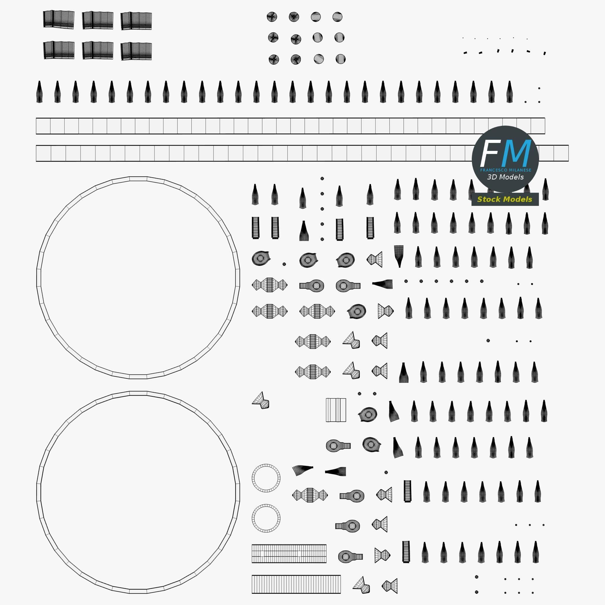 Medieval chandelier 1 3D model_11