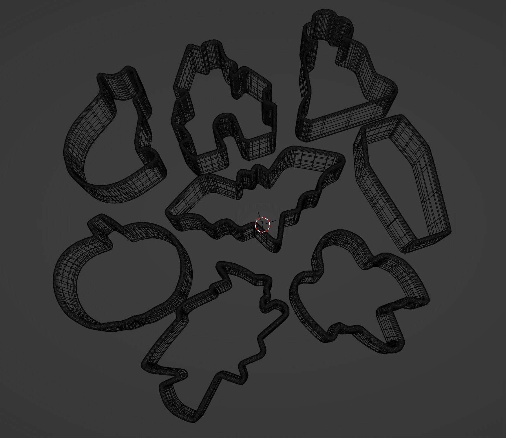 Halloween Cookie Forms 3D print model_4