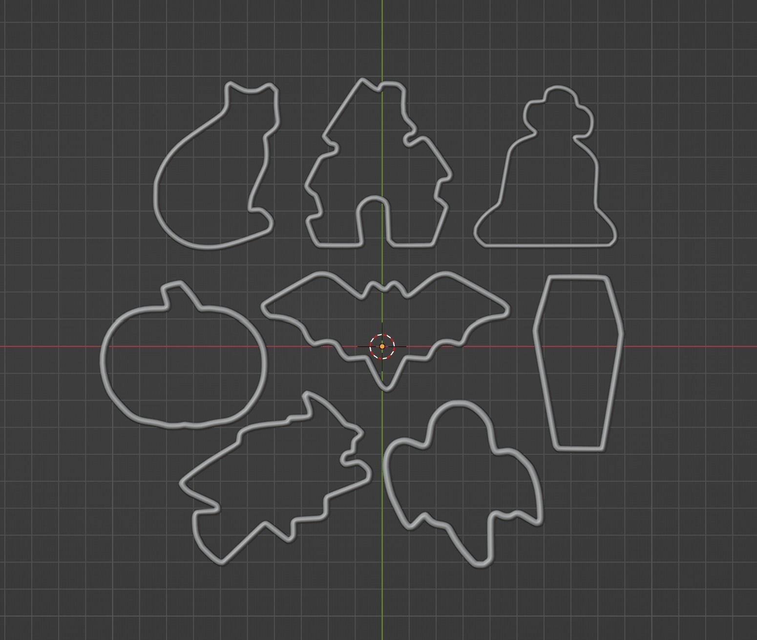 Halloween Cookie Forms 3D print model_2