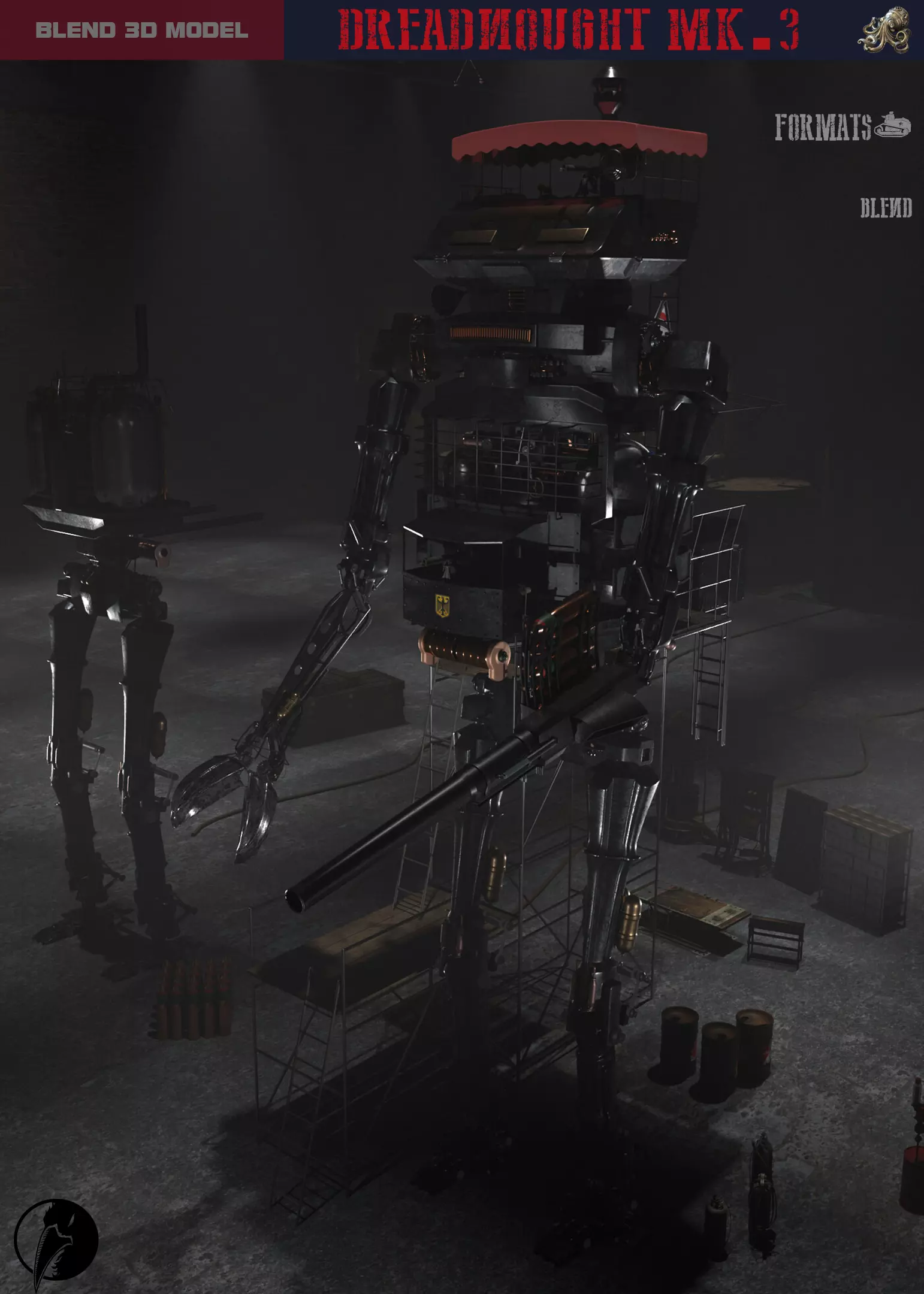 Dreadnought MK3 3D model_0