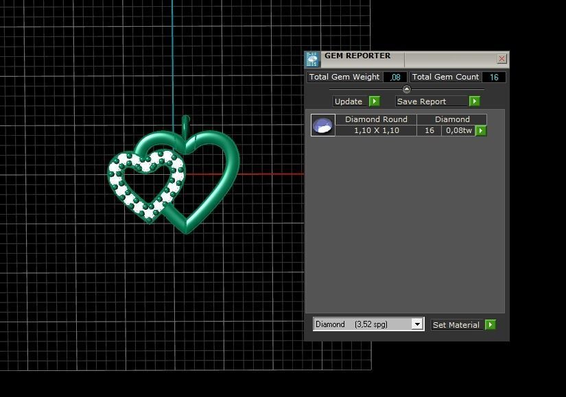 Loving Heart Pendant 3D print model_2