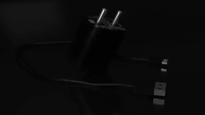 charger 3d model usb