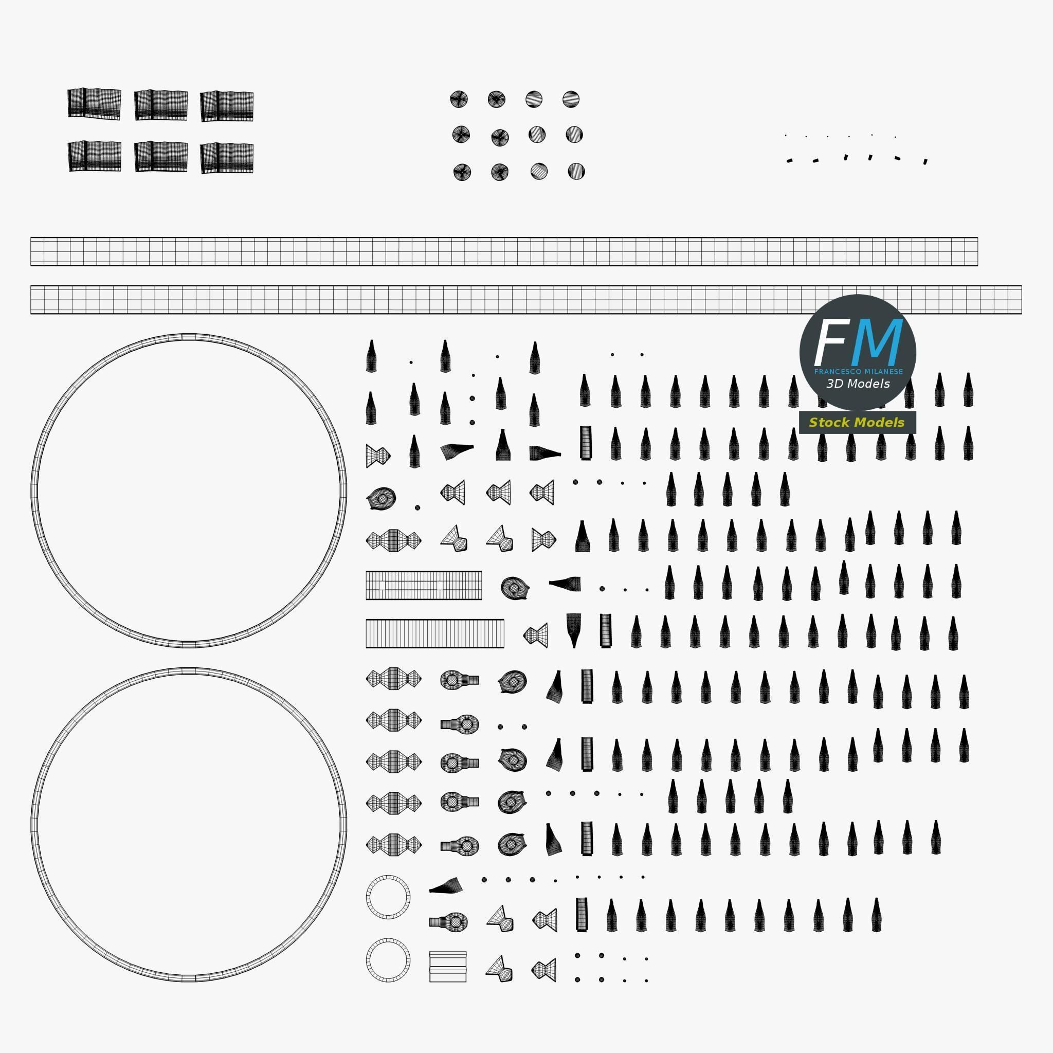 Medieval chandelier 2 3D model_11