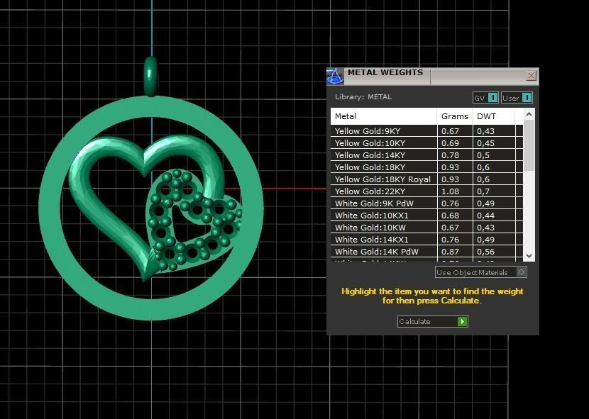 Collection Heart 4 Pendant 3D print model_4