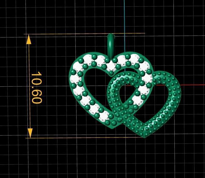 Collection Heart 7 Pendant 3D print model_3
