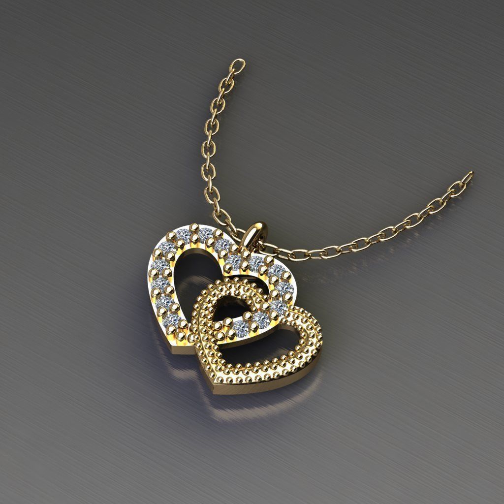 Collection Heart 7 Pendant 3D print model_1
