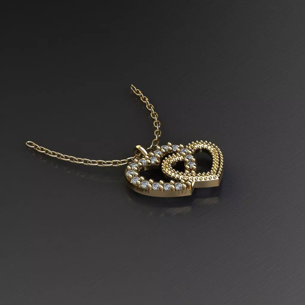 Collection Heart 7 Pendant 3D print model_0