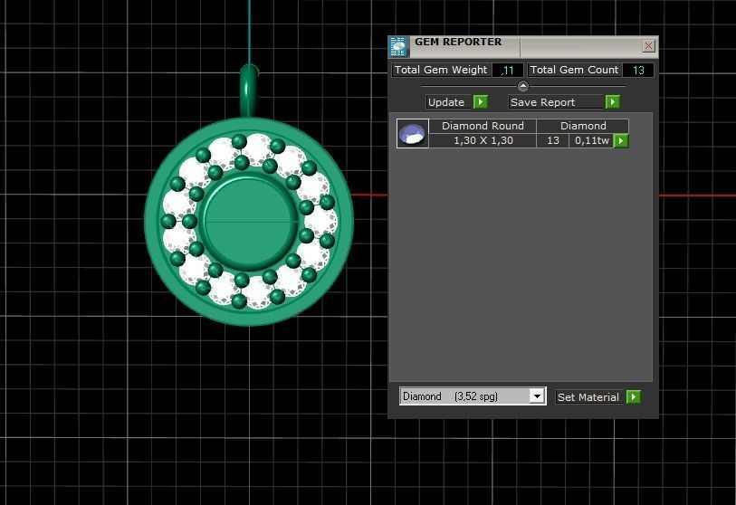 Collection Heart 10 Pendant 3D print model_2