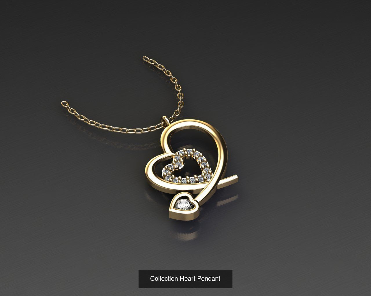 Heart Stone 14  Pendant  Collection _3