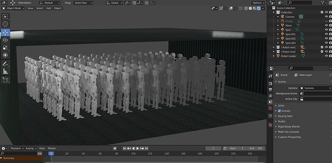 I Robot humanoid Low-poly 3D model