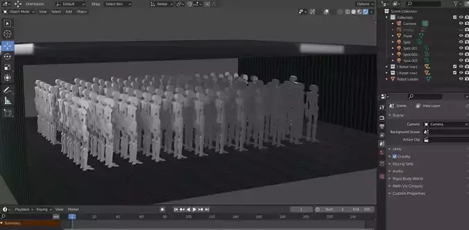 I Robot humanoid Low-poly 3D model