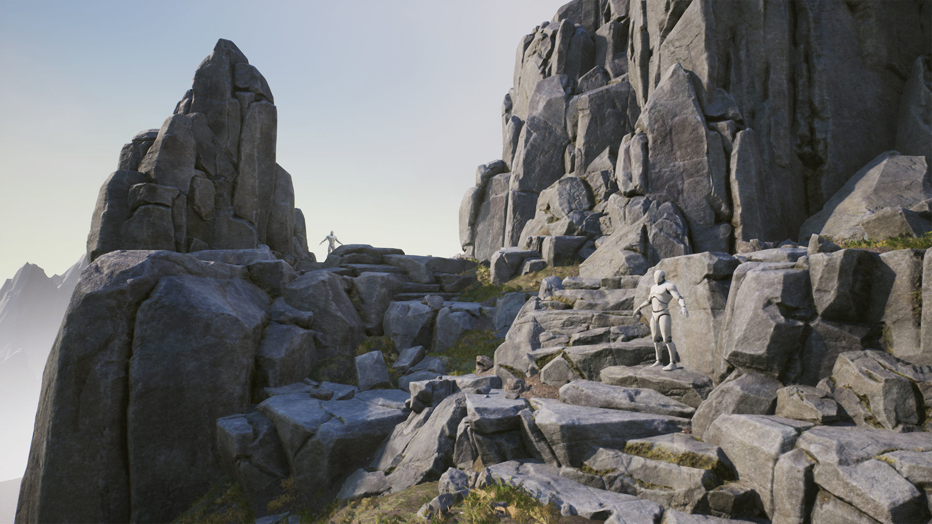 Modular Realistic Looking Cliffs and Rocks UE Low-poly 3D model_4