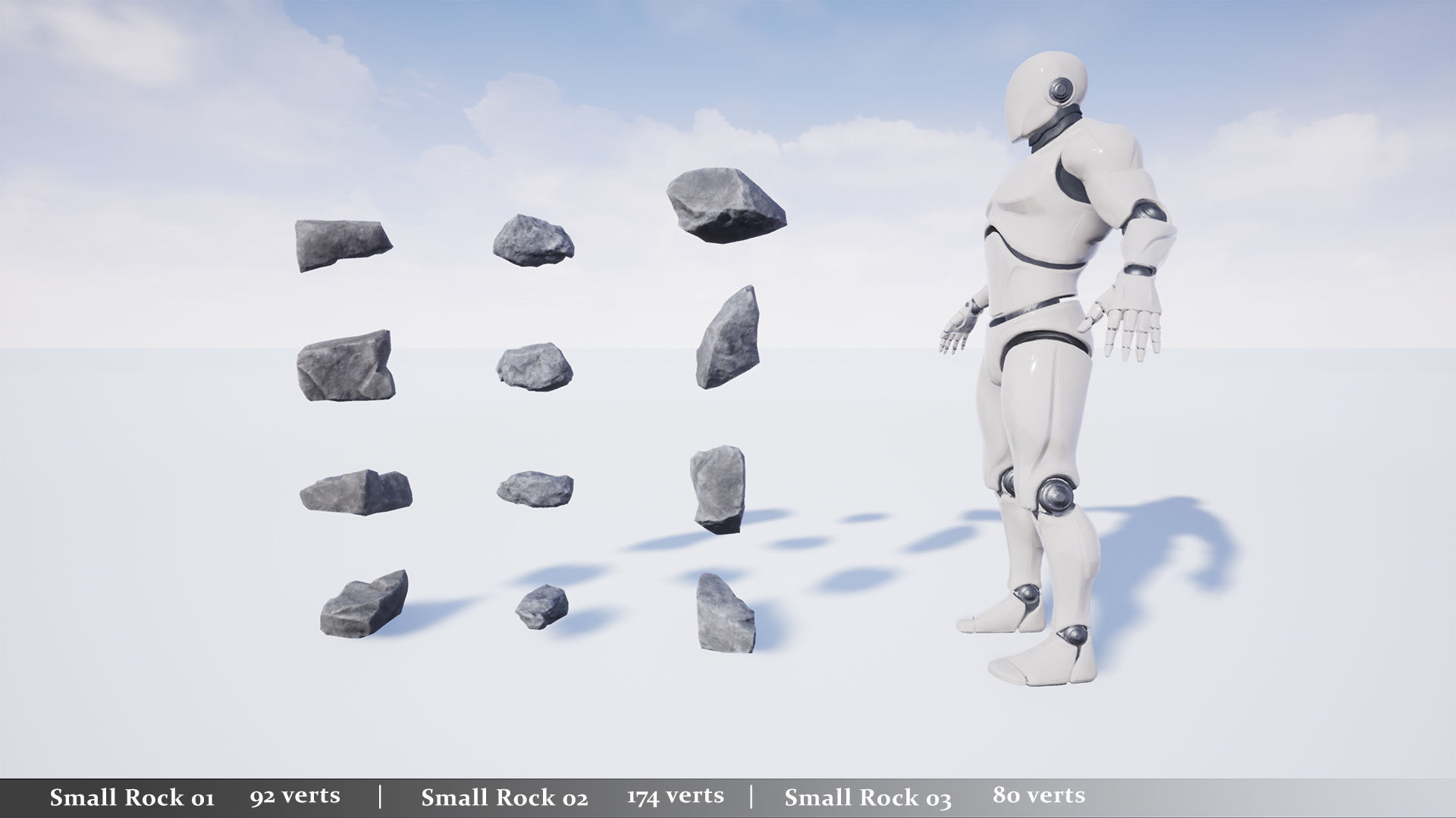 Modular Realistic Looking Cliffs and Rocks UE Low-poly 3D model_16