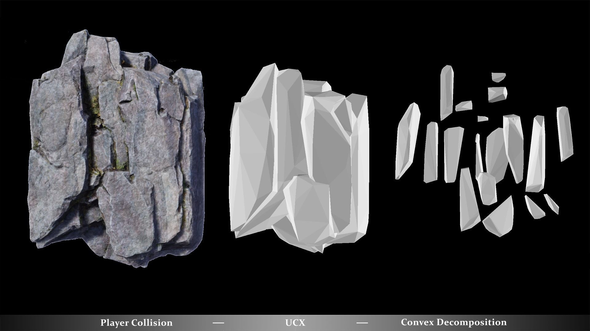 Modular Realistic Looking Cliffs and Rocks UE Low-poly 3D model_21