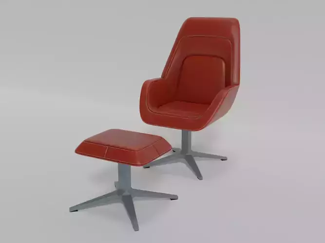 Armchair with Footstool