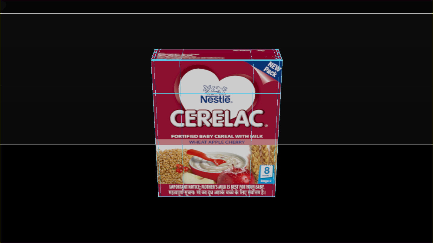 Nestle APPLE CHERRY STG-2 Cereal Box 3D model carton packaging 3D model_8