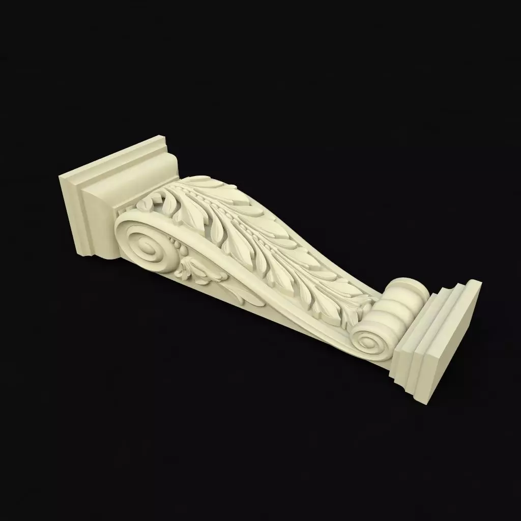 pilaster ornate corbel 3D model_0