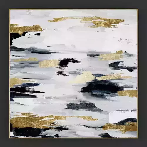 Pictures257 abstract painting gold