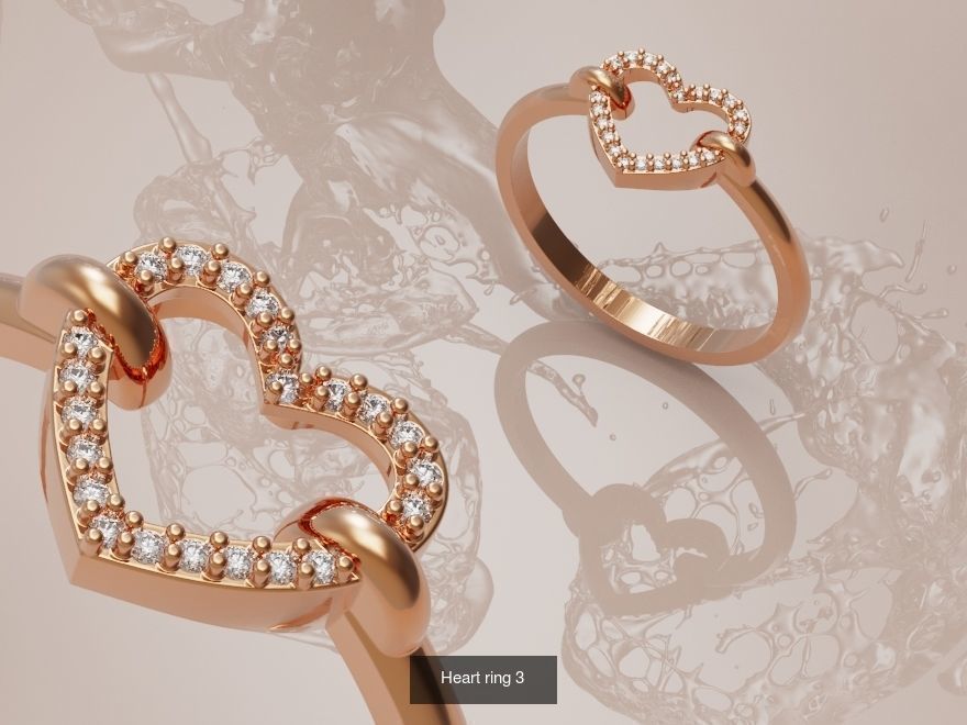 Collection of heart rings _3