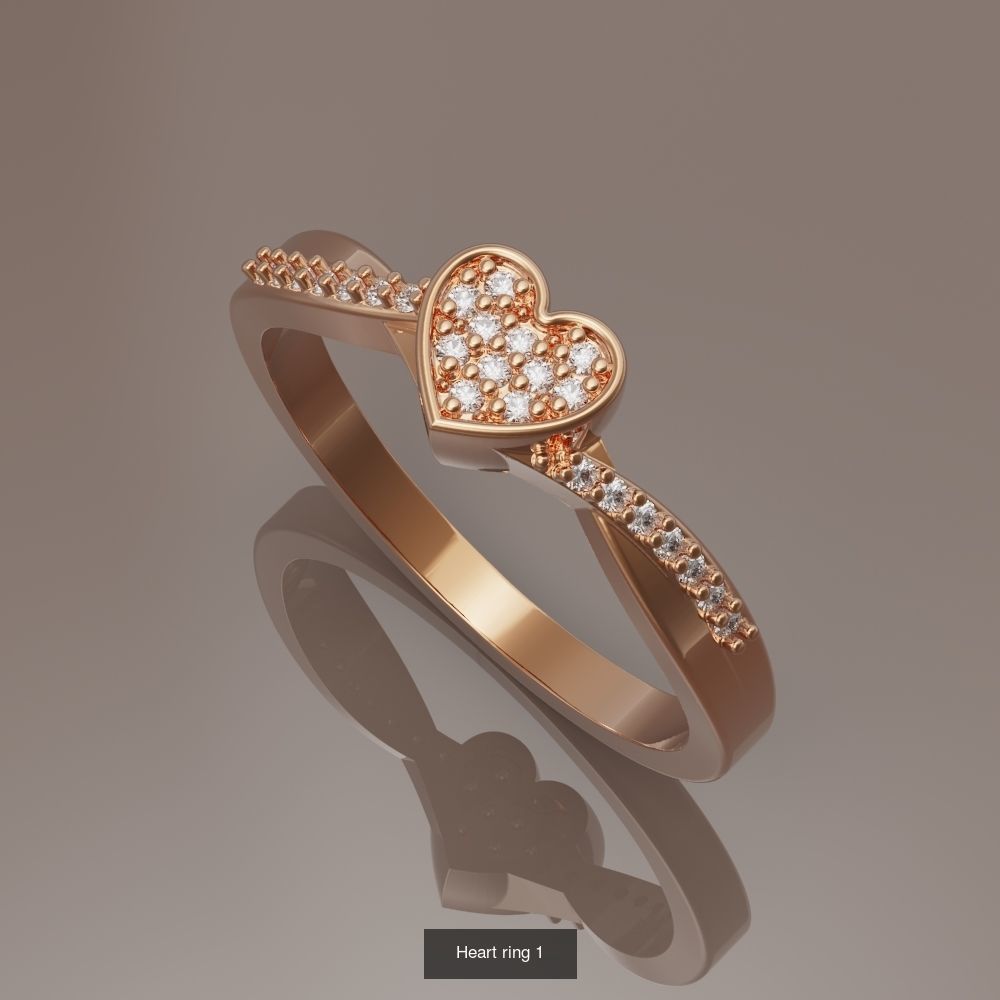 Collection of heart rings _7