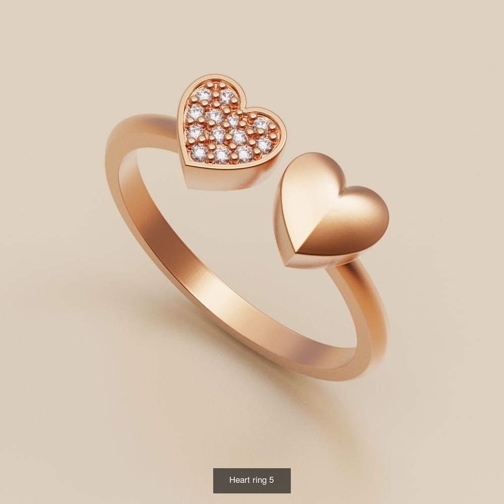Collection of heart rings _1
